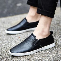 Casual Shoes Luxury Handmade Leather Mens Loafers Fashion Slip On For Men Business Moccasins Italian Walking Driving