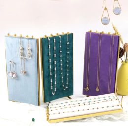 Screen S/L Options Necklace Pendants Jewellery Stand Organiser Silky Velvet Jewellery Display Mannequin Model Bust Show Exhibitor