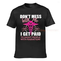 Women's T Shirts Radiology Paid To Shoot People With Radiation Printed Summer Men Shirt Women Fashion Tops Tees Female Casual T-shirts