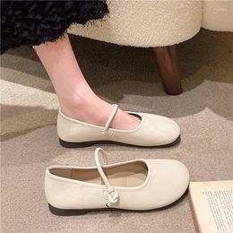 Casual Shoes Woman Female Sneakers Soft All-Match Shallow Mouth Flats Round Toe Moccasin Grandma Summer Dress Mary Jane