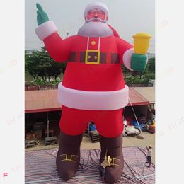 outdoor games & activities 12mH (40ft) With blower Giant Inflatable Santa Claus with led light Christmas Decoration Santa