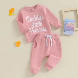 Clothing Sets Little Big Sister Girls Clothes Infant Baby Girl Fall Winter Outfit Long Sleeve Pullover Sweatshirt Casual Pants Set