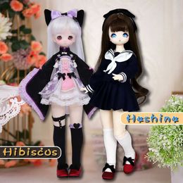 Dolls Dream Fairy 1/4 Doll Hibiscus Hoshino16 Inch Ball Jointed Doll Full Set Student Uniform BJD MSD DIY Toy Gift for Girls Y240528