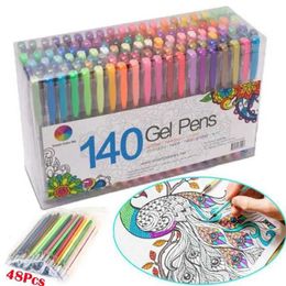 Watercolour Brush Pens Markers Marking set Watercolour painting pen refill marking childrens art supplies school washable Christmas gifts 36/48 Colour filling WX5.27