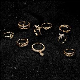 Couple Rings Fashionable gold cute bee open ring for girls with simple style CZ party Jewellery and female accessories S2452801