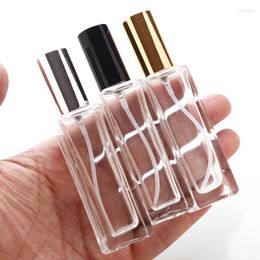 Storage Bottles 10pcs15ml-18ml Clear Glass Empty Perfume Atomizer Spray Refillable Bottle Scent Case With Travel Size Portable