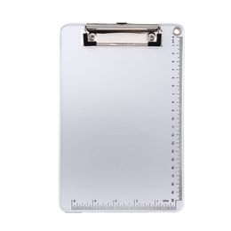 1Pcs A4 A5 Document Holder Clipboard Aluminium Alloy PP Writing Board Clip File Folder Paper Ticket Storage Collect Book