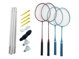 Badminton Set Portable Outdoor Badminton Combination Set Net System System Training Outdoor Families Sports8165662