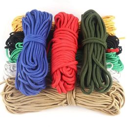 10-100m diameter 6mm Colourful survival umbrella rope outdoor camping tent rope climbing safety net rope household clothing rope 240509