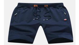Men Shorts Cotton Men Short Pants Zipper Casual Summer Trousers Solid Shorts Elastic Waist 4XL Street Wear New5217421