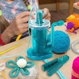 DIY Knitting Machine Mini Spool Knitter Embellish Craft Bracelet Hand Weave Crocheting Tools Set Household Sewing Accessories
