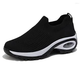 Casual Shoes Wedge Platform Sneakers Women Fashion Sport Ladies Air Cushion Running Mesh Breathable Vulcanized
