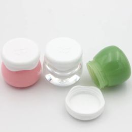 Fashion Simpleness wholesale Cosmetic Small Mini Jar Bottle 10g Pink Green Plastic Containers for Cosmetics Package Makeup Empty Cream Jars