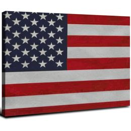 American Flag Canvas Print United States Canvas Wall Art USA Flag Wall Art Home Decoration Living Room Dorm Office Decor Ready to Hang Made in The USA