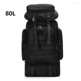 Backpack Large Travel Bag For Men Camping Hiking Army Climbing Bags Mountaineering Sport Outdoor Shoulder Rucksack 80L