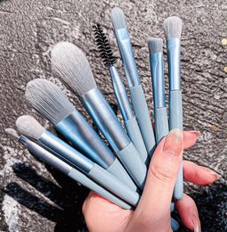 8Pcs Mini Travel Soft Makeup Brushes set Cosmetic Powder eye shadow foundation blush blending concealer beauty make up tool