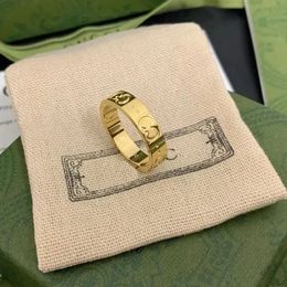 Luxurys Nail Ring Mens Ring Love Rings Designer Fashion Titanium Steel Engraved Letter Pattern Designer Jewelry Engagement Ring Size 5-11 Rings for Women
