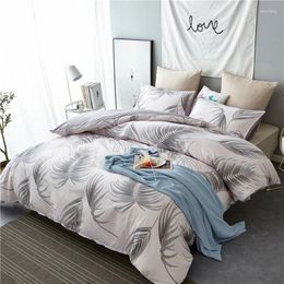 Bedding Sets Set Luxury Pink White L2/3pcs Family Sheet Duvet Cover Pillowcase Boy Girl Room No Filler Bed With