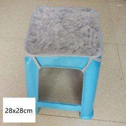 Pillow 28x28cm Square Home Stool Sponge Seat Pad Tied Rope Design Non-slip Modern Style Soft Plush Chair Mat