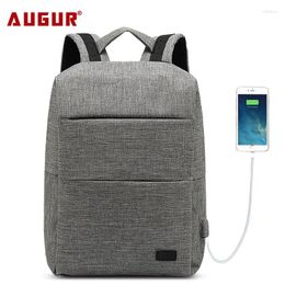 Backpack Fashion Men Backpacks USB Charging For 15.6 Inch Laptop Back Pack Waterproof Oxford Students School Bagpack Man Plecak Travel