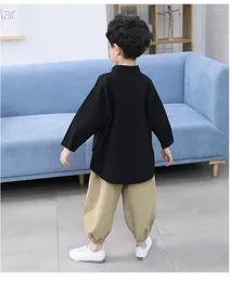 Clothing Sets Korean Children's Autumn Shirts Tenths Pants Kids Clothes Boys Suits Spring Summer Fashion Loose Tracksuit