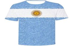 Argentina t shirt Country flag short sleeve tops Blue white sun banner tee Colorfast po gown Unisex all size clothing Print tsh6519836