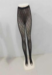 Sexy Mesh Long Stockings For Women Luxury Womens Letters Tights Net Stocking Ladies Wedding Party Pantyhose5874355