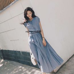 dresses Chiffon dress for women's summer 2024, new popular Korean style, elegant dress, fairy French niche knee length skirt