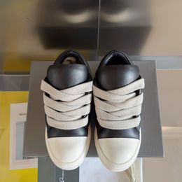 Дизайнерские ботинки женские короткие ботинки дизайнерские кансы повседневные ботинки мужская повседневная обувь кожаные резиновые подошвы черно -серая верхняя вершина кружева толстые спортивные ботинки