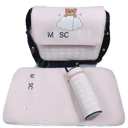 Fashion Brand Baby Diaper Bags Mommy Bag Large Capacity Waterproof Nappy Bag Zipper Brown Wet Dry Mummy Maternity