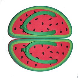 Hot Sale-Summer Cartoon Fruit Slippers Cute Girl Flip Flops Sandals 9 Styles Pineapple Strawberry Watermelon Beach Flat Flip bhgykerc htwdx 68345