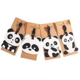 Party Favour Panda Lage Tag Cartoon Travel Label Boarding Pass Pvc 4 Styles Drop Delivery Home Garden Festive Supplies Event Dhusw