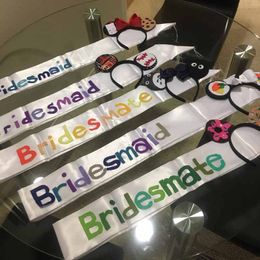 White black Blank Satin Sash Make Your Own Sash for birthday Bride to Be Bachelorette hen Party Wedding baby shower Decoration