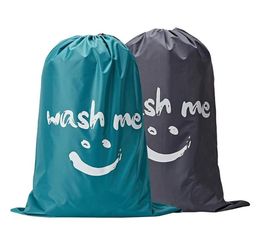 Laundry Bags 2Pcs Wash Me Bag Tears Resistant Dirty Clothes Storage Machine Washable Heavy Duty Hamper Liner7238346