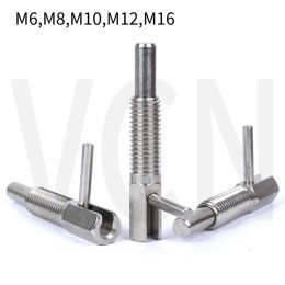 Hand-Retractable Plungers Index Bolt LBLT VCN233 Indexing Plungers,L Handle, Long Stroke ,With Lock, Without Nut, M6M8M10M12M16