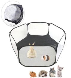 Cat CarriersCrates Houses High Quality Oxford Cloth Dog House Tent Foldable Portable Pet Playpen Large Outdoor Hexagon Fences W4295687