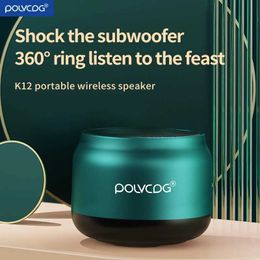 Portable Speakers Polvcdg-K12 wireless Bluetooth speaker subwoofer high-volume portable small speaker suitable for outdoor mobile phone use S245287