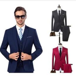 Men Wedding Suit Male Blazers Slim Fit Suits For Costume Business Formal Party Work Wear Suits Jacket Pants 250l