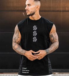 Men's Tank Tops Mens fitness loose fitting mens vest quick drying sleeveless T-shirt new fitness suit basketball training vest mens sportswear Y240522