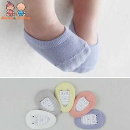 Kids Socks 5pairs/Lot Fashion Childrens Invisible Boat Socks Baby Non Slip Socks Cotton Sock for Girl and Boy d240528