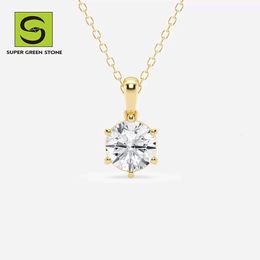 Supergs Sgsn004 Cross Cuban Link 10K 14K Tennis Chain Plated Heart Necklace Gold Sier CLASSIC Diamond Pendant Necklaces IGI
