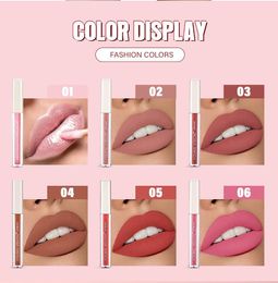 YOUNG VISION 6-color velvet lipstick that is not easy to stick to cups Dudu lipstick liquid lipstick