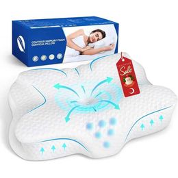 Maternity Pillows Cervical Pillow Neck Memory Foam Pillow for Side Back Cool Ergonomic Orthopedic Contour Neck Bed Pillow Q240527