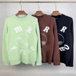 Tasarımcı Sweater Ceket Kadın Sweaters Kadın Yuvarlak Boyun Sweaters Örgü Mektup Örgü Uzun Kollu Hardigan Moda Günlük Örgü Gömlekleri WA