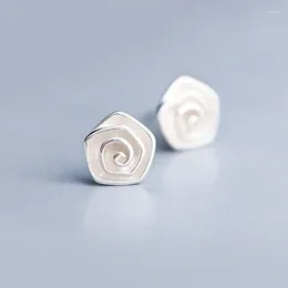 Stud Earrings 925 Sterling Silver Charm Flower For Women Girls Trendy Jewellery Simple Party Gifts Rose Earring