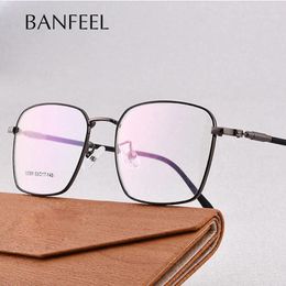 Sunglasses Frames Alloy Glasses Frame Men Ultralight Square Myopia Prescription Eyeglasses Business Metal Full Optical Eyewear