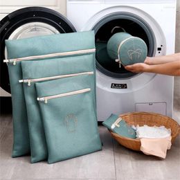 Laundry Bags Embroidery Bag Underwear Bra Socks Wash Net Large Capacity Clothes Storage Pouch Mesh Basket Washing Machine Accessories