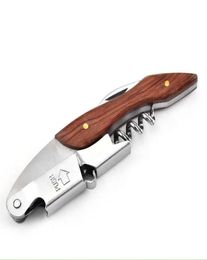 Openers Wooden Handle Wine Bottle Opener Stainless Steel Multifunction Corkscrew Box Package Kitchen Bar Tools HHA16844527936