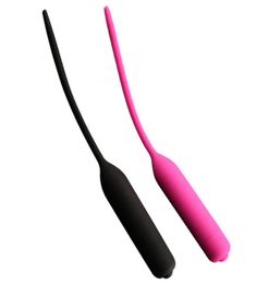10 Frequency Urethral Silicone Penis Plug Urethral Sound Dilator Sex Toys for Men Electro Stimulation Sounding Rods9181857