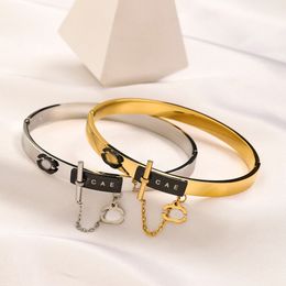 Luxury Bracelet Brand Designer Bracelets Stainless Steel Bangle 18K Gold Plated 925 Silver Jewellery Gift Women Bracelet Wedding Lover Gift Jewellery Accessory